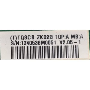 MAIN PARA TV INSIGNIA / NUMERO DE PARTE TQ8CBZK028 / 715G3239-1-1 / 1240536M0051 / A9525010732 / MODELO NS-L22Q-10A